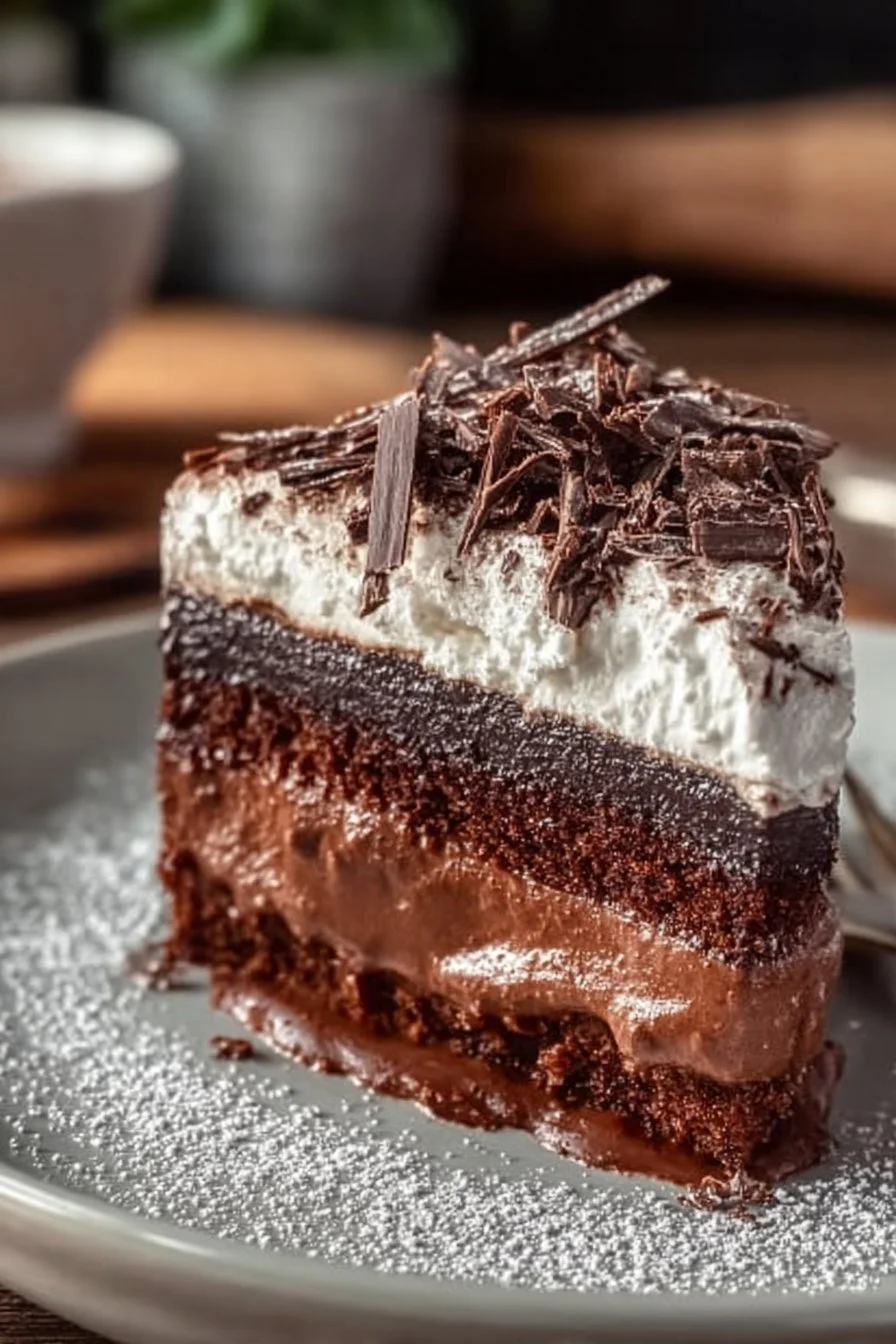 Easy Chocolate Pudding Poke Cake