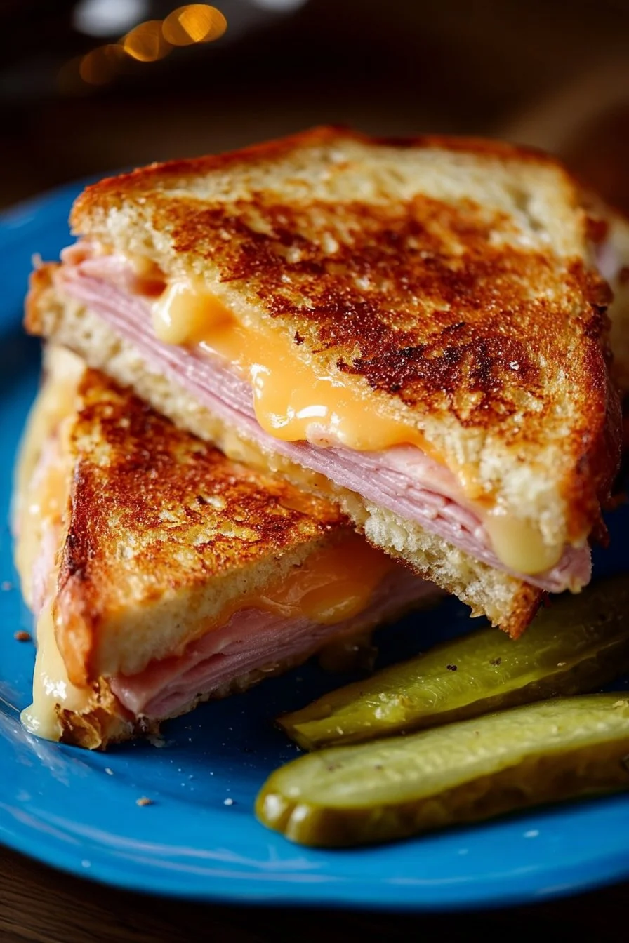 Grilled Ham and Cheese Sandwich