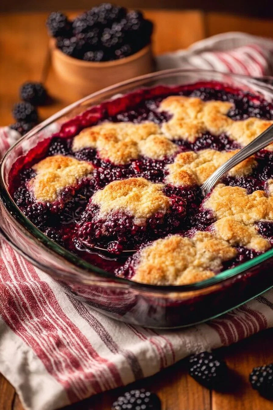 Homemade Blackberry Cobbler