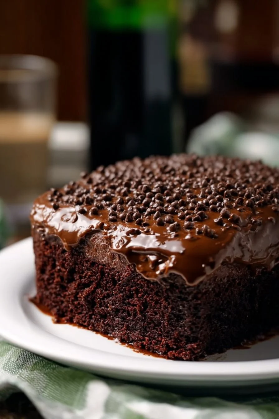 Incredible Baileys Chocolate Poke Cake