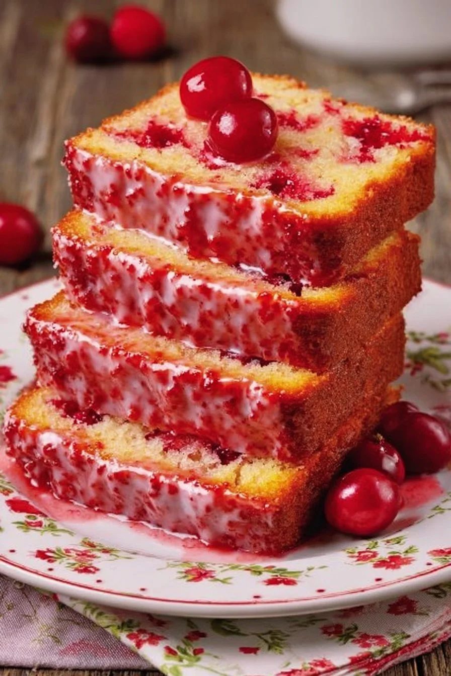 Incredible Cherry Garcia Loaf Cake