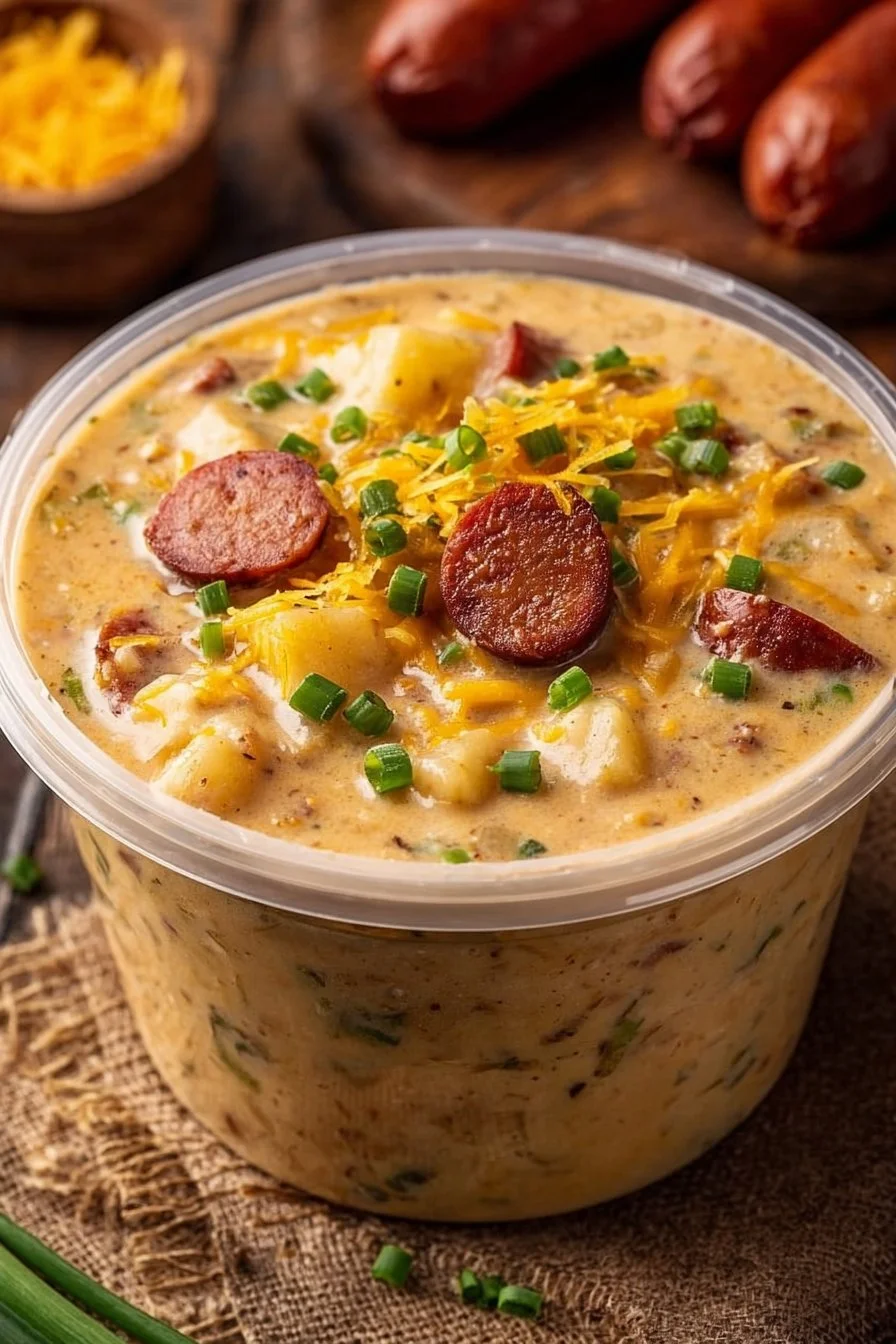 Kielbasa Cheesy Potato Soup
