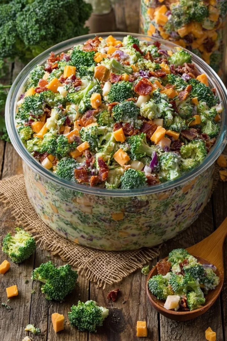 Low Carb Loaded Broccoli Cauliflower Salad
