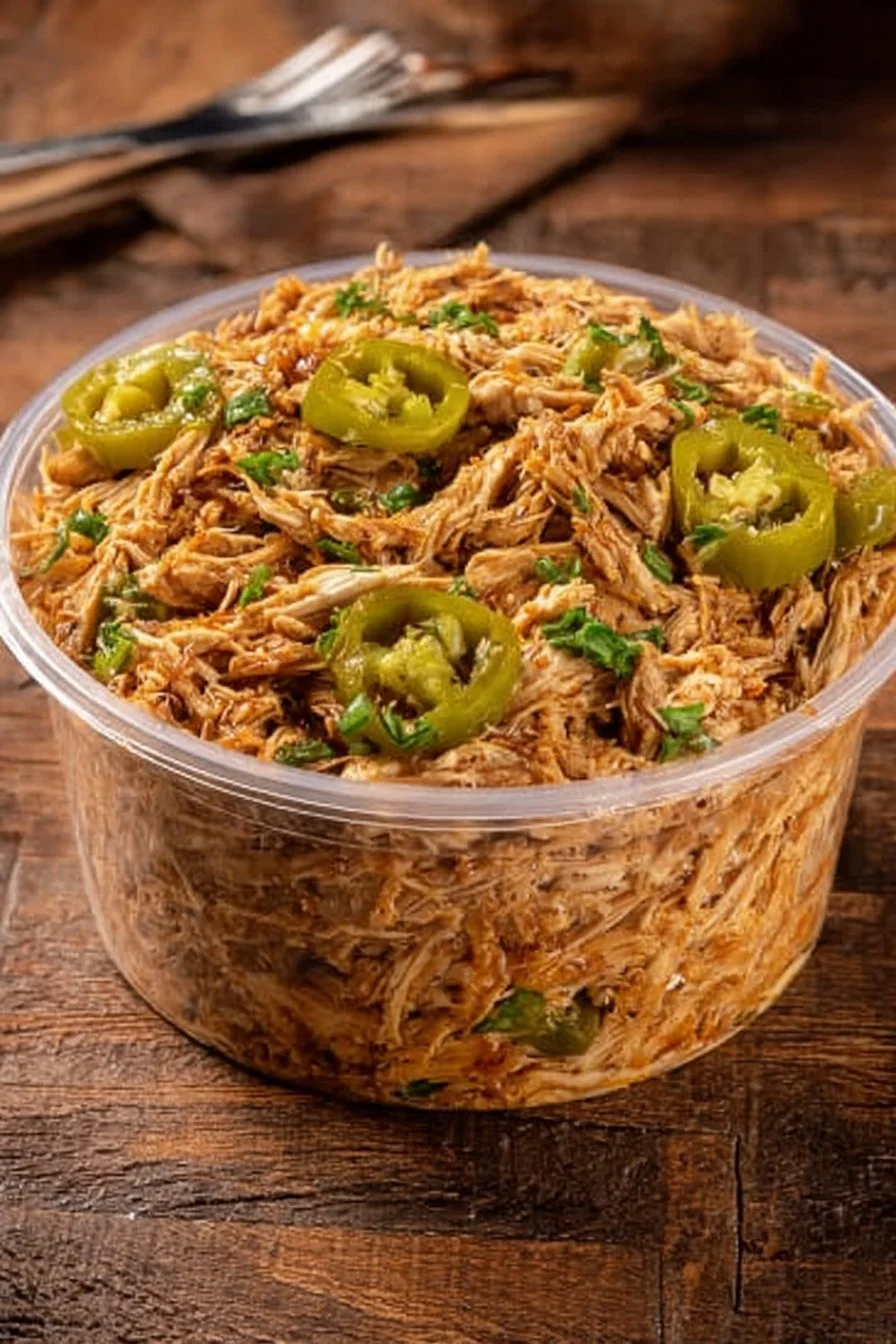 Slow Cooker Mississippi Pulled Chicken