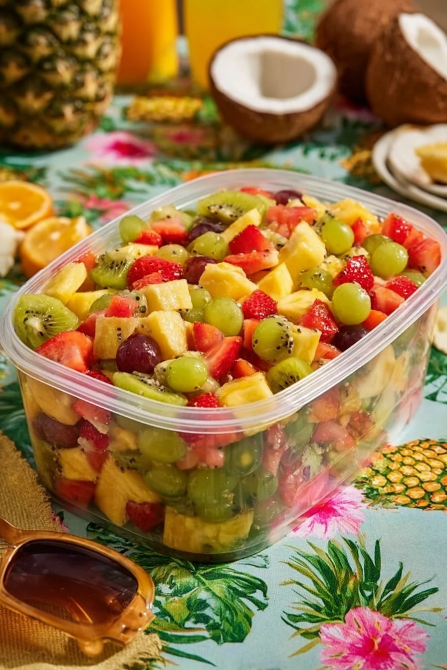 Strawberry Kiwi Melon Fruit Salad