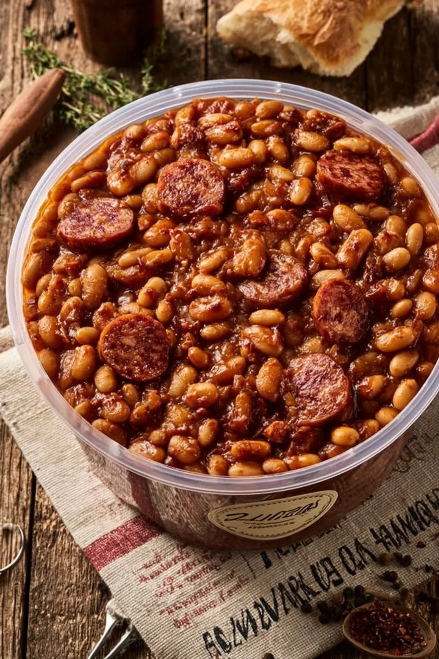 Ultimate Baked Beans with Smoked Sausage