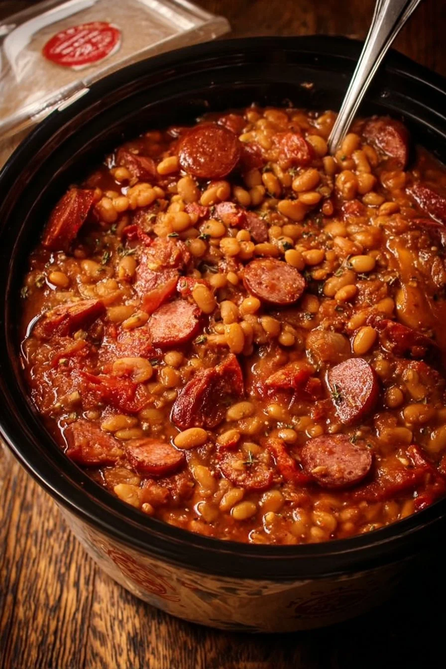 Ultimate Baked Beans with Smoked Sausage